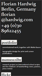 Mobile Screenshot of florian.hardwig.com